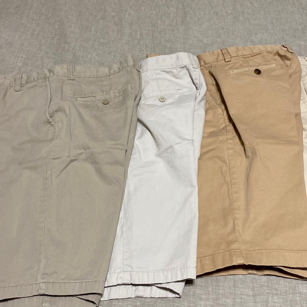 Lot of 5 khaki shorts boys  young man size 18/20 class Club Brooks Brothers CK